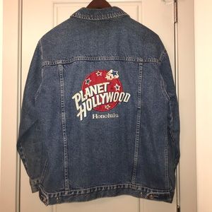 90’s Vintage Planet Hollywood Men’s Denim Jacket